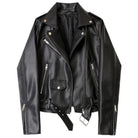 Women's Coats & Jackets Womens Motorcycle Jackets Pu Leather Detachable Belt