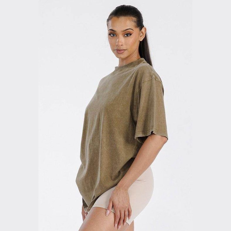 Womens Oversized Cotton Boyfriend Shirt - VacationGrabs