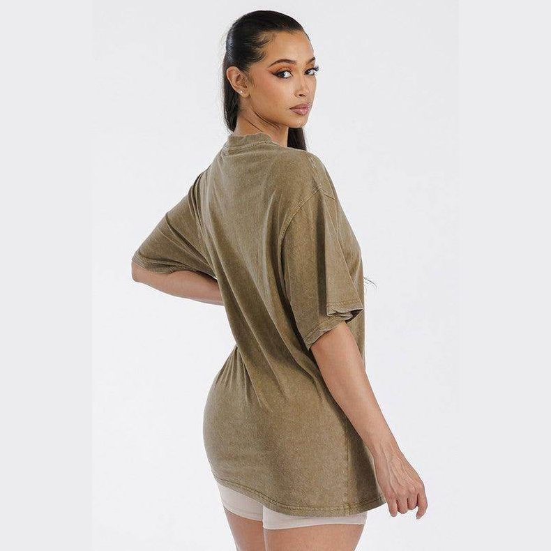Womens Oversized Cotton Boyfriend Shirt - VacationGrabs
