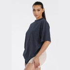 Womens Oversized Cotton Boyfriend Shirt - VacationGrabs