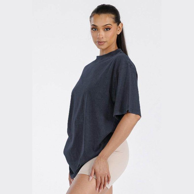 Womens Oversized Cotton Boyfriend Shirt - VacationGrabs