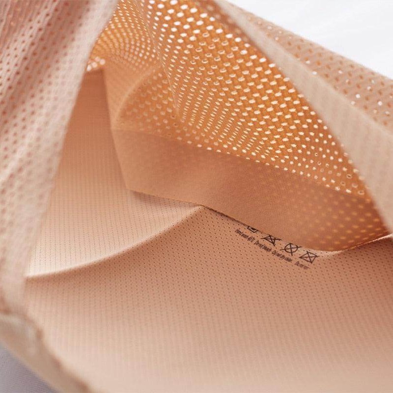 Close-up of VacationGrabs women's padded hip enhancer with breathable mesh fabric for comfortable shaping