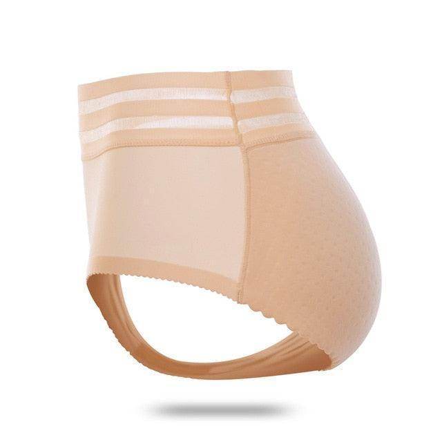 Skin-toned women's padded hip enhancer for a smoother silhouette and added curves