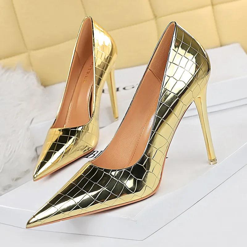 Women's Shoes - Heels Womens Patent Leather High Heel Shoes Wedding Stilettos