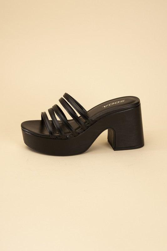 Women's Shoes - Sandals Womens Platform Mules Slides