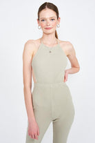 Women's Jumpsuits & Rompers Womens Sexy Halter Neck Jumpsuit With Open Back