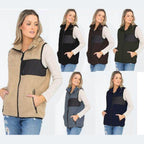 Womens Sherpa Fleece Vest - VacationGrabs