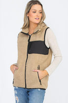  Womens Sherpa Fleece Vest Top Jacket