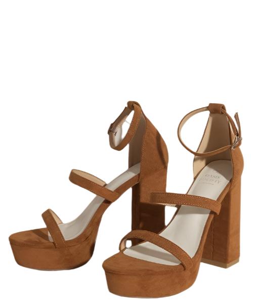 Women's Shoes - Sandals Womens Shoes At Style No. Raelynn - Suede Platform Heels