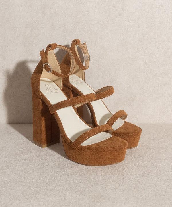 Women's Shoes - Sandals Womens Shoes At Style No. Raelynn - Suede Platform Heels