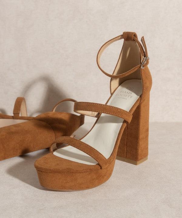Women's Shoes - Sandals Womens Shoes At Style No. Raelynn - Suede Platform Heels