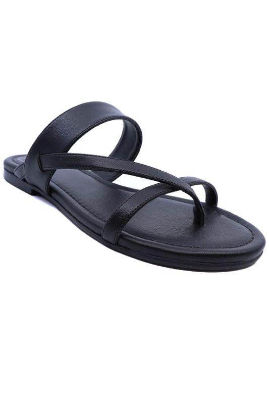 women's shoes, black flat sandals with comfortable straps