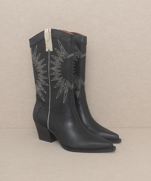 Women's Shoes - Boots Womens Shoes - Halle Paneled Cowboy Boots