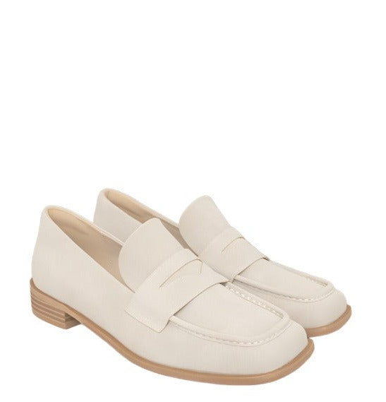 Women's Shoes - Flats Womens Shoes - June Square Toe Penny Loafers