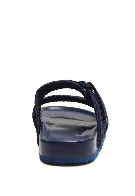 Navy blue women's shoes, casual flats for everyday wear