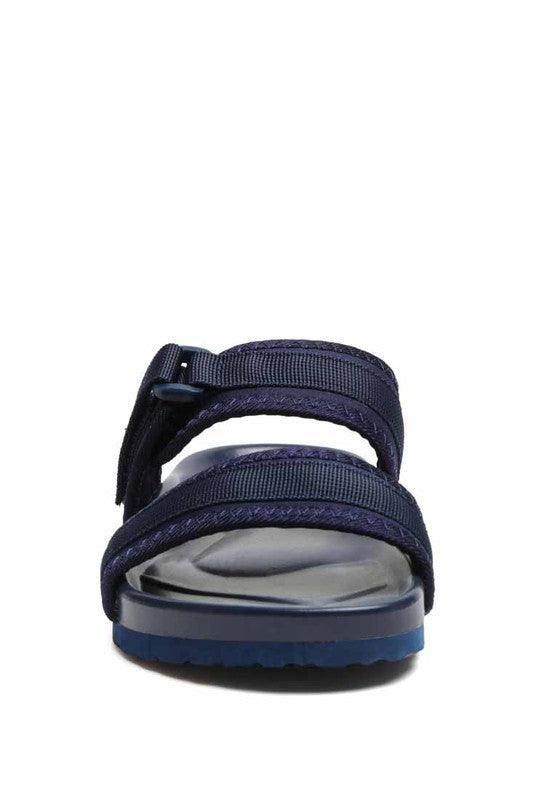 Rag Company women's shoes, navy blue flats with adjustable straps