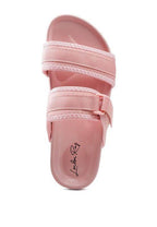 women's shoes, pink flat sandals with comfortable straps for summer wear
