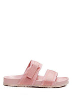 women's shoes in pink with adjustable straps for casual wear