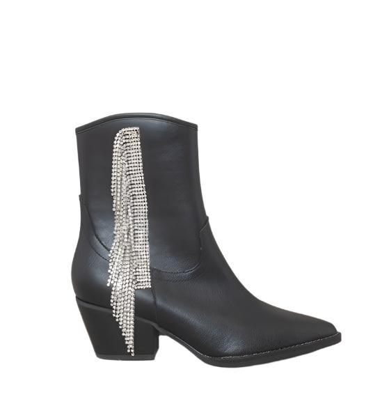 Women's Shoes - Boots Womens Shoes - Rowan Rhinestone Fringe Boot