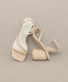 Women's Shoes - Sandals Womens Shoes Style No. Alaia - Strappy Raffia Heel Sandal
