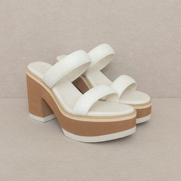 Women's Shoes - Sandals Womens Shoes Style No. Daphne Chunky Heeled Sandal