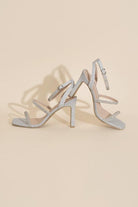 Women's Shoes - Sandals Womens Shoes Style No. Devin-1 Silver Rhinestone Heels