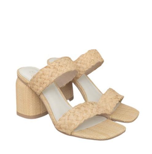 Women's Shoes - Heels Womens Shoes Style No. Kayla - Raffia Sandal Heel