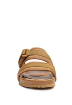 Rag Company women's shoes, brown flats with adjustable straps for casual wear