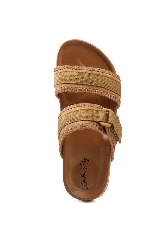 Rag Company women's shoes, tan flat sandals, perfect for summer