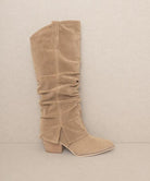 Women's Shoes - Boots Womens Shoes - Thea Fold Over Slit Jean Boots
