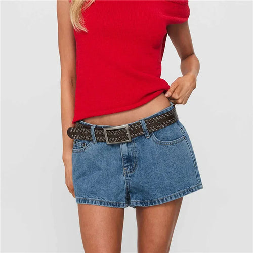 women's denim shorts, casual style, perfect for summer outings