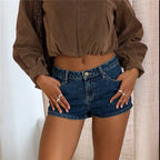 Women's denim shorts, stylish and comfortable for casual outings