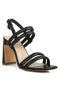 Rag Company women's slim block heel sandals in black for elegant occasions