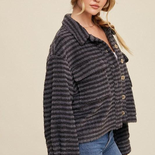 Women's Coats & Jackets Womens Soft Plaid Fleece Shackets