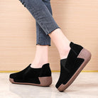 Women's Shoes - Flats Womens Suede Upper Slip On Vulcanized Shoes