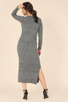 Women's Dresses Womens V-Neck Sweater Maxi Dress