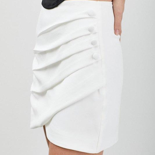 Women's Skirts Womens Wrap Pleated Front Skirt