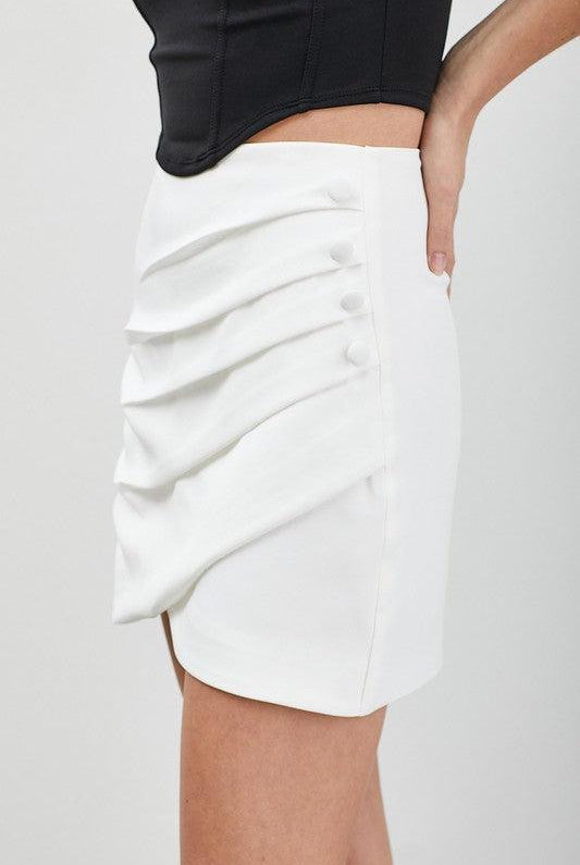 Women's Skirts Womens Wrap Pleated Front Skirt