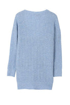 Women's Sweaters - Cardigans Wool blended cable knitted cardigan