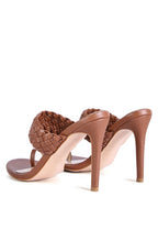 Rag Company women's woven strap toe ring sandals in brown, perfect for chic summer style