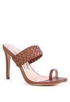 Rag Company woven strap toe ring sandals in brown, perfect for stylish summer outings