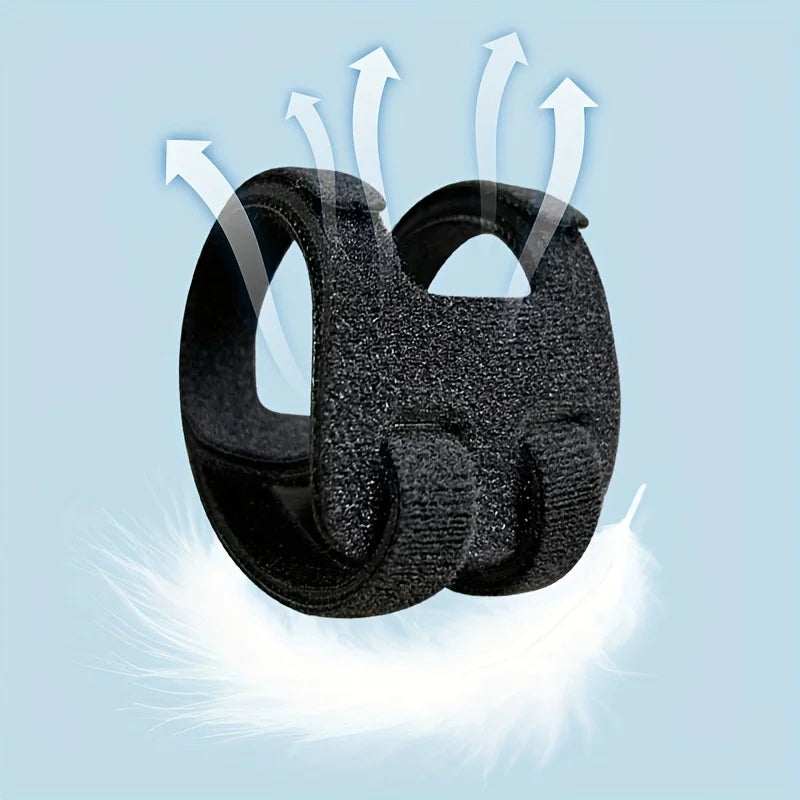 Black adjustable wrist brace for carpal tunnel support and comfort