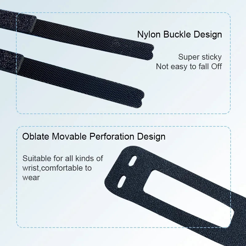 Wrist brace for carpal tunnel, black nylon, adjustable fit for comfort