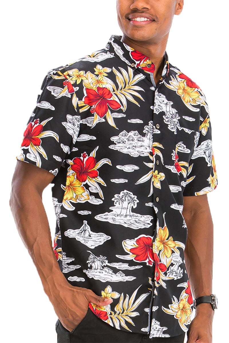 Hawaiian Print Shirt – Relaxed Vacation Fit