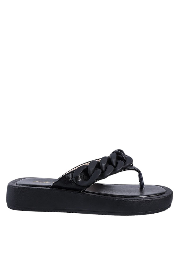 Zing Link Chain Thong Flats