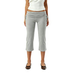 Women's gray drawstring pants for y2k fashion style