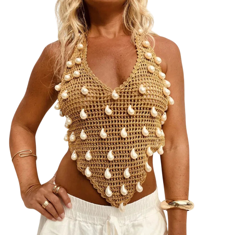 Y2K Fashion Women's Sequin Vacation Top