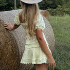 women's yellow Y2K fashion outfit, perfect for summer outings