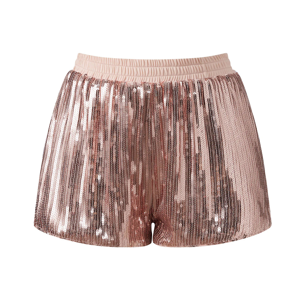 Women's pink sequined y2k shorts for parties and summer outings