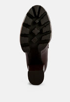 Y2K Chunky High Block Heeled Loafers